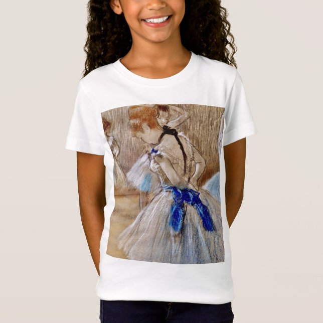 Degas Dancer med blå band T-Shirt (Framsida)