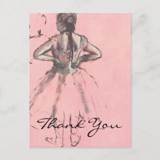 Degas' Dancer Viktad från baksidan Vykort