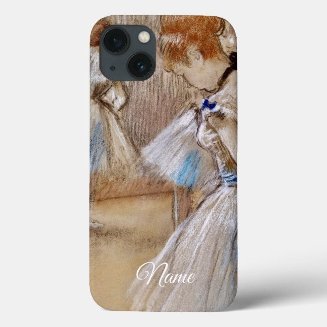 Degas Dancer With Blue Ribbon iPhone / iPad case (Baksida)