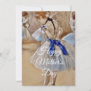Degas Dancer With Blue Ribbon  Julkort
