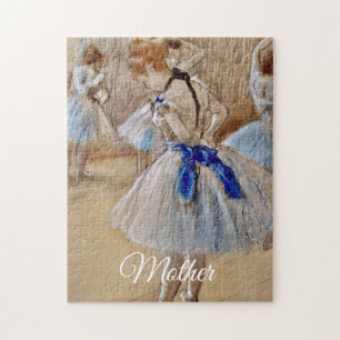 Degas Dancer With Blue Ribbon Pussel