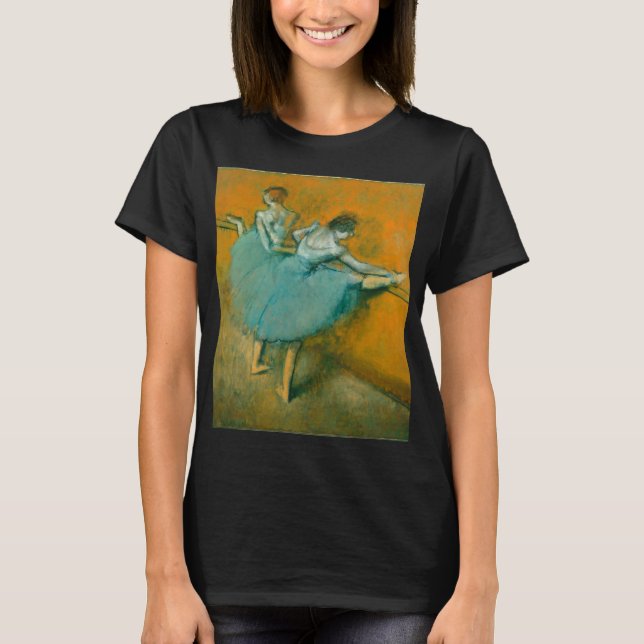Degas Dancers vid Pub Ballet T Shirt (Framsida)