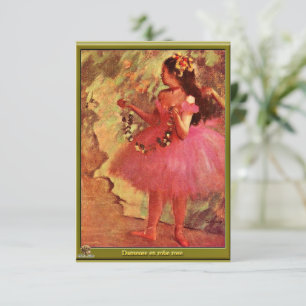 Degas - dansare i Rosa Dress Tack Kort