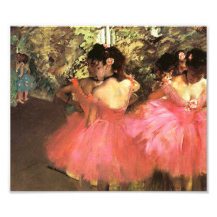 Degas dansare i rosa fototryck