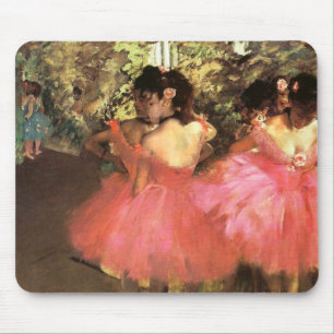 Degas dansare i rosa mus vadderar musmatta