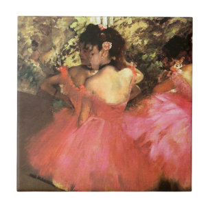 Degas dansare i rosor belägger med tegel kakelplatta