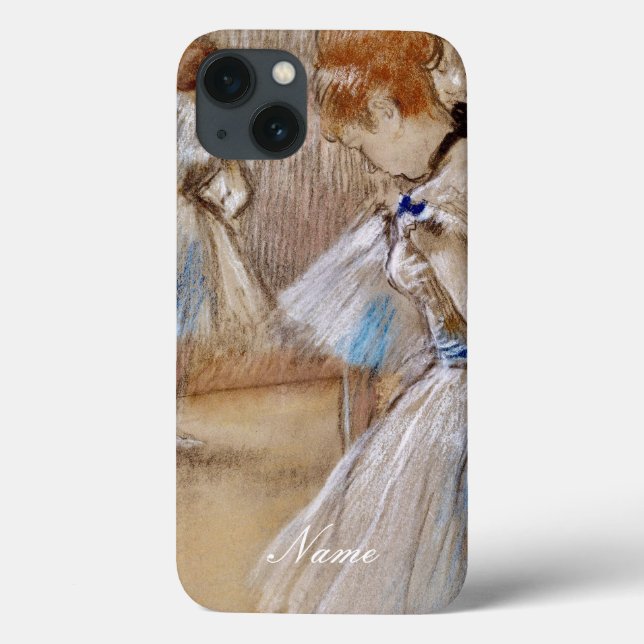 Degas-dansare med Blue Ribbon iPhone/iPad-fall (Baksida)