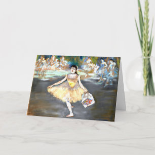 Degas - dansare med Bouquet Kort