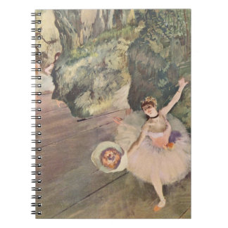 Degas dansare med en bukett av anteckningsbok med spiral