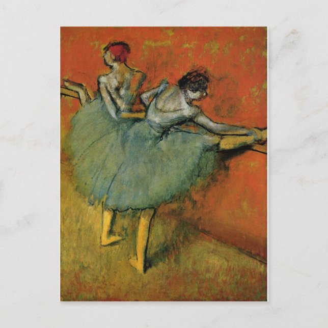 Degas, dansare på Barre Vykort (Framsida)