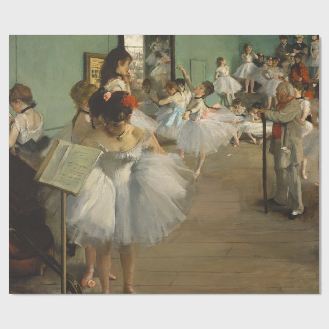 Degas danselektion balettdansare ballerina konst presentpapper (Platt)