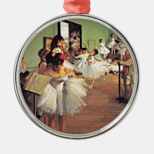 Degas - dansklass julgransprydnad metall