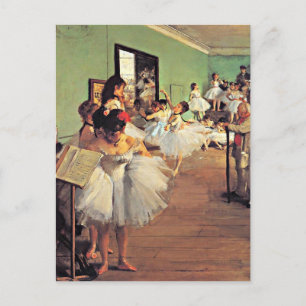 Degas - dansklass vykort