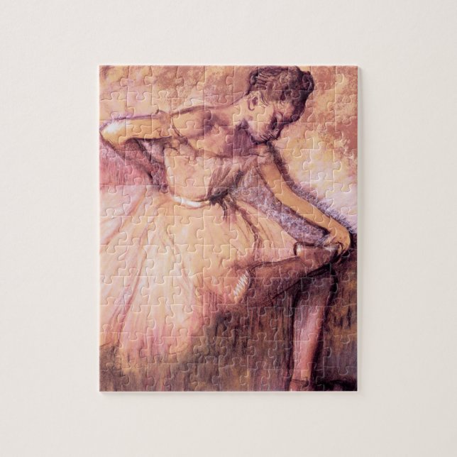 Degas det rosa Ballerinapussel Pussel (Vertikal)