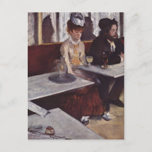 Degas, Edgar Germain Hilaire Der Absinth 1876 Tech Vykort
