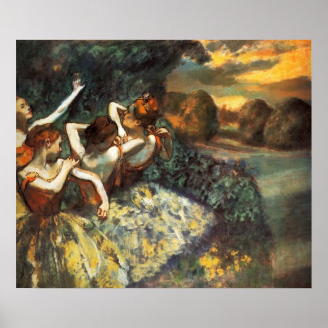 Degas Four Dancers Poster (Framsidan)