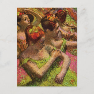 Degas Grönt Ballerinas vykort