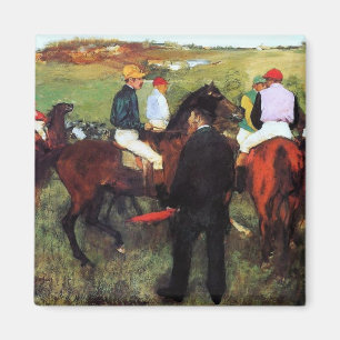 Degas - Hästar - Impressionistisk målning Magnet