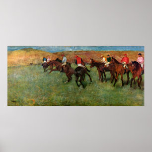 Degas hästkapplöpningen för starten poster