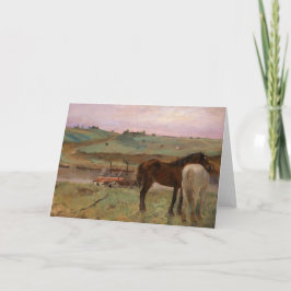 Degas Horses Fine Art Card Kort