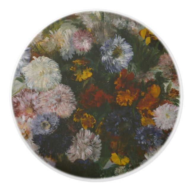 Degas Impressionism Blombukett Gammal Målning Knopp (Framsidan)