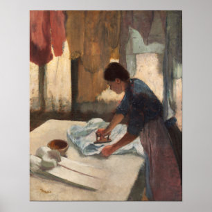 Degas - Kvinnostrykning Poster