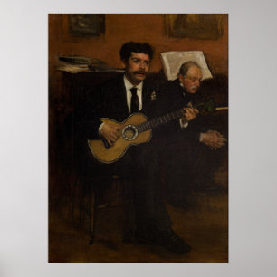 Degas - Lorenzo Pagans och Auguste de Gas Poster