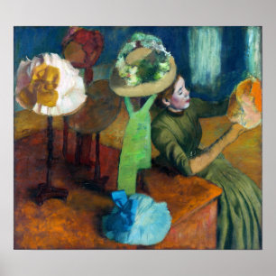 Degas - Millinery Shop Poster