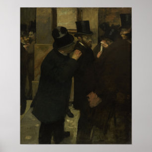 Degas - Porträtt vid Lagrar-börsen Poster