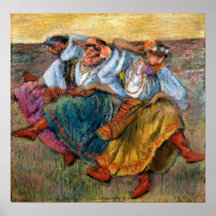 Degas - ryska dansare poster