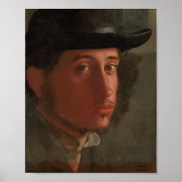 Degas - Self-Porträtt (1857) Poster