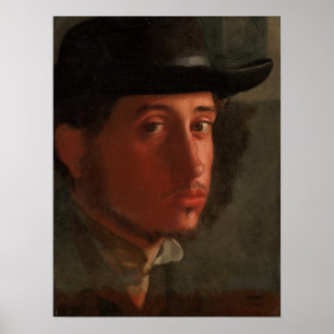 Degas - Self-Porträtt Poster