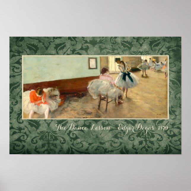 Degas "The Dance Lesson" Poster (Framsidan)