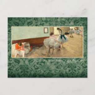 Degas "The Dance Lesson" Vykort