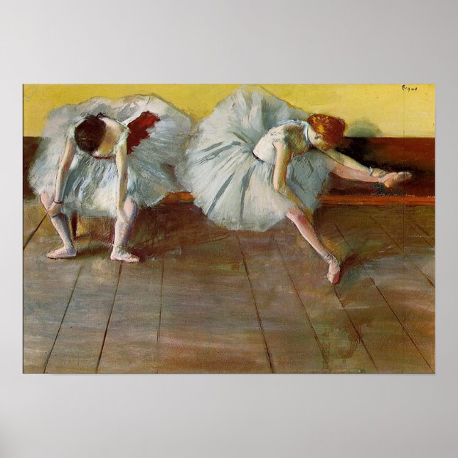 Degas Two Ballet Dancers Poster (Framsidan)