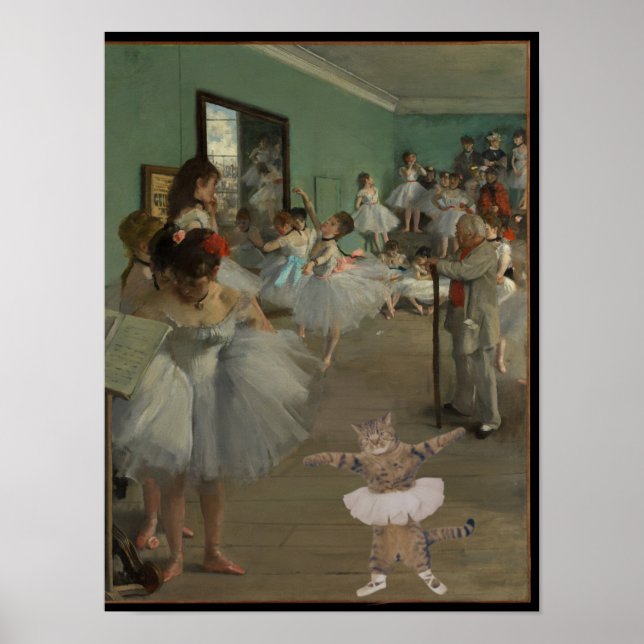 Degas'''dance class with Ballet Cat Poster (Framsidan)
