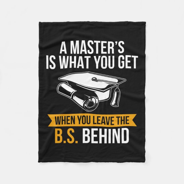 Degree Mba Masters Degree Studenten Fleecefilt (Framsidan)