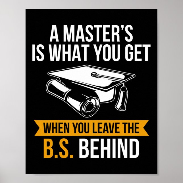Degree Mba Masters Degree Studenten Poster (Framsidan)