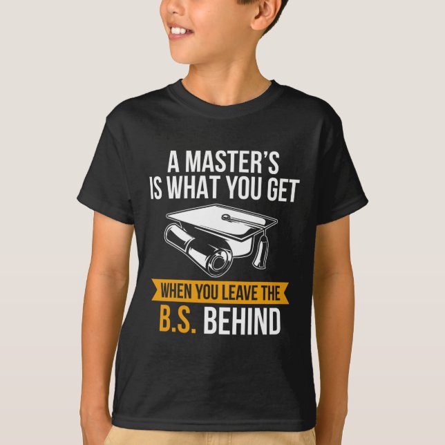 Degree Mba Masters Degree Studenten T Shirt (Framsida)
