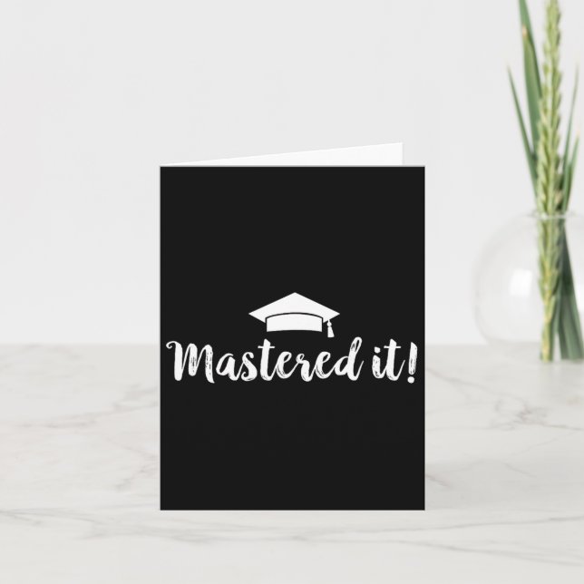 Degree Studenten Gift - Masted it Kort (Framsida)