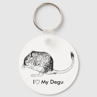 Degu Kärlek Keychain Nyckelring