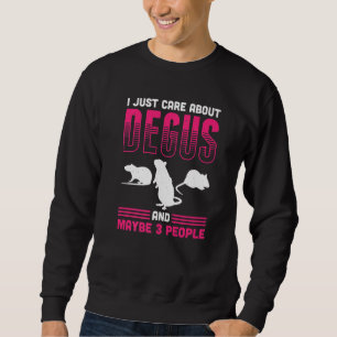 Degu Owner Degu Animal Pet Degus Degu Oc Lång Ärmad Tröja