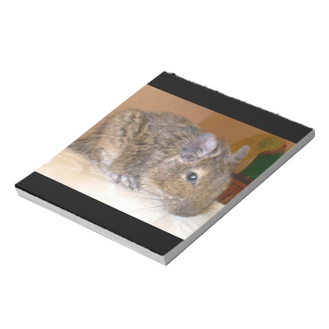 Degu Relaxing-Anteckningsblock Anteckningsblock (Roterad)