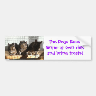 Degu rumklistermärke bildekal