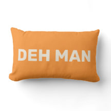 "DEH MAN" | Jungfruöarna Slang Text, Orange