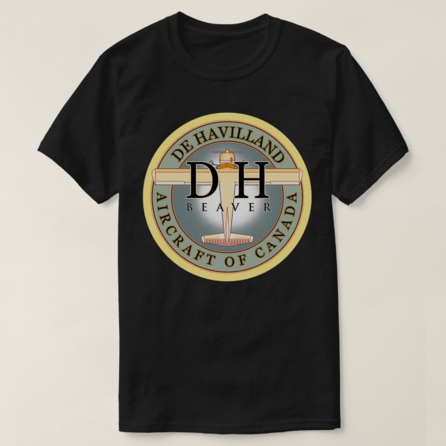 Dehavilland Beaver Flyter flygplan Kanada  T Shirt (Design framsida)