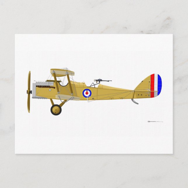 DeHavilland DH-4 Cat009M Vykort (Framsida)