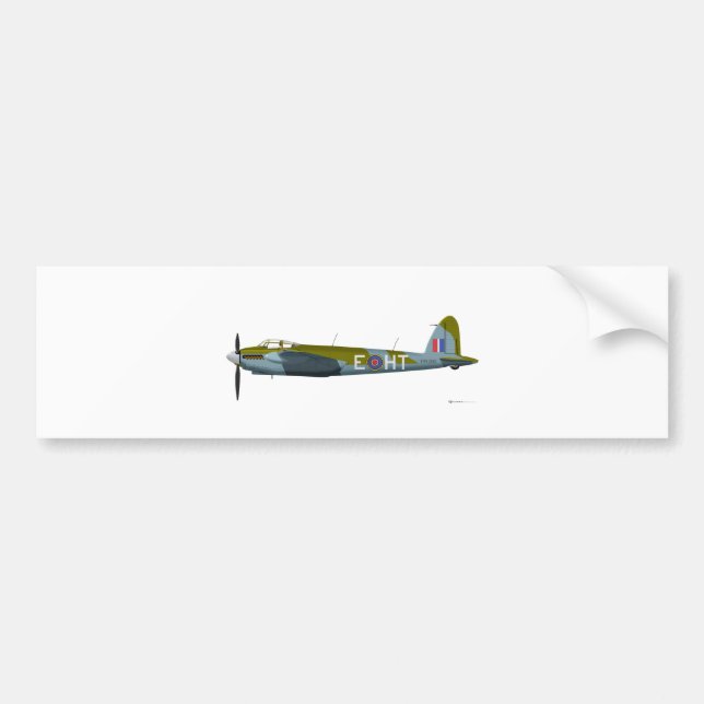 DeHavilland DH-98 mygga Bildekal (Framsidan)