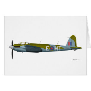 DeHavilland DH-98 mygga Hälsningskort