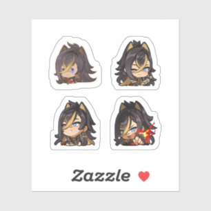 Dehya Genshin Impact 4-pack Stickerark Klistermärken